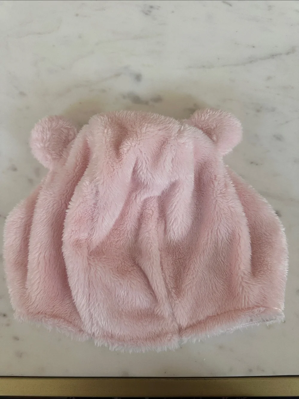 Magnetic Me Light Pink Plush Bear Hood with Star-Lined Interior